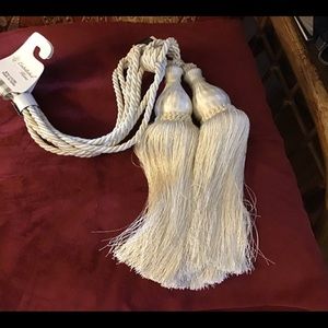 NWT EMBELLISHED HOME 2 CURTAIN PULLBACKS